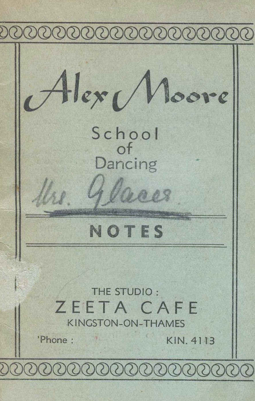 1939 Aunt Rosie attended dance academy in London
